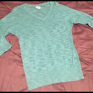 NWOT Teal Dolman Sleeve Sweater
